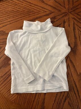 Lullaby Set Kids' White Turtleneck Long-Sleeve Shirt